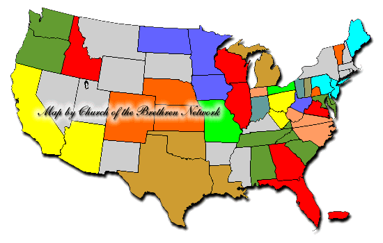 Church of the Brethren District Map