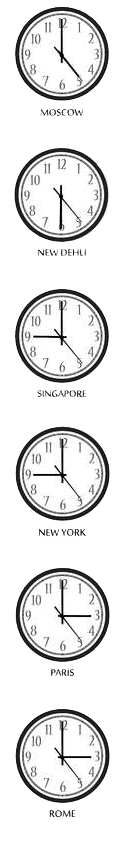 Time Zone Clocks Icon