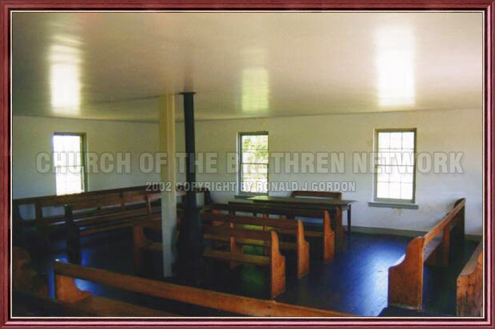 Antietam : DUNKER CHURCH INSIDE